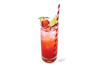 Rhubarb & Strawberry Cocktail Cooler